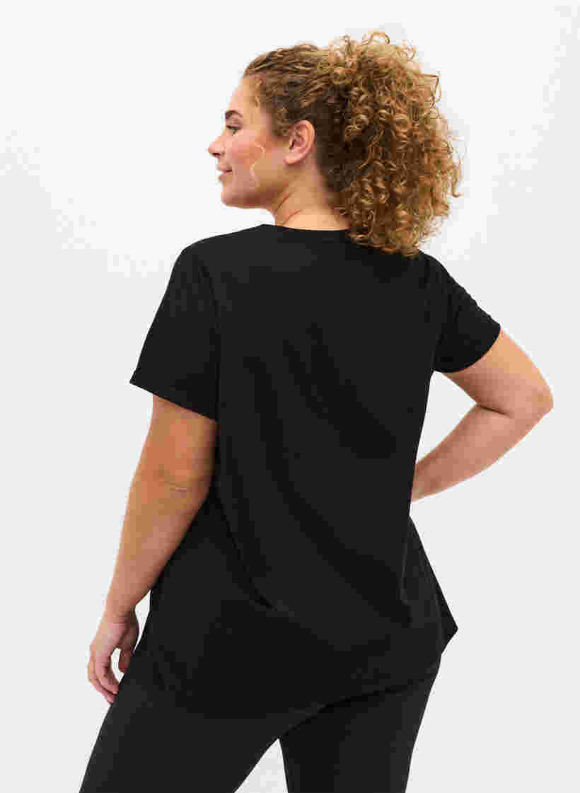 T-skjorte til trening med trykk, Black Monday, Model image number 1