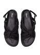 Wide fit - Sandal med knutedetalj, Svart, Packshot image number 2