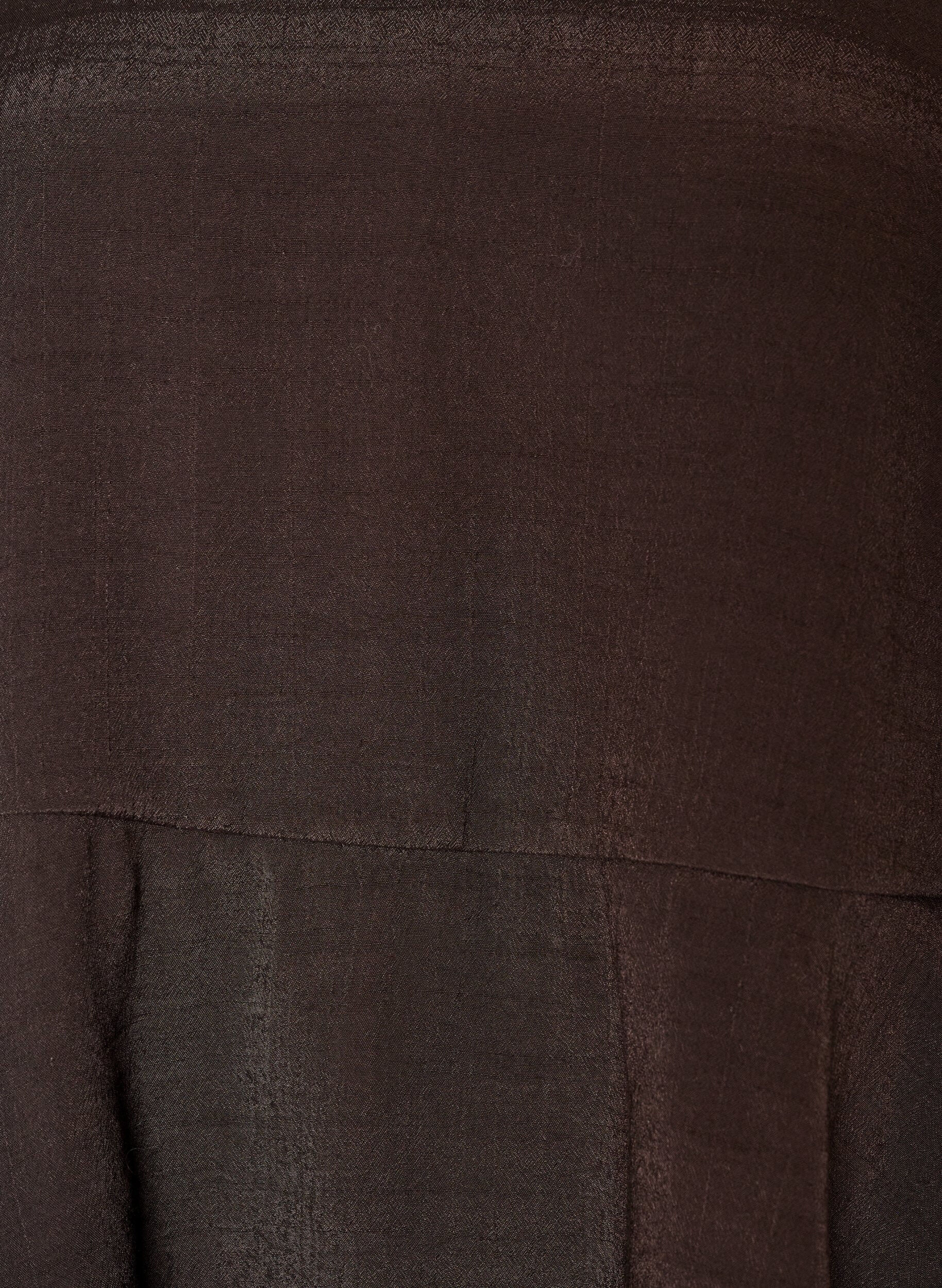 ZizziBluse med 3/4-ermer og volangdetaljer, Brun, Packshot image number 2