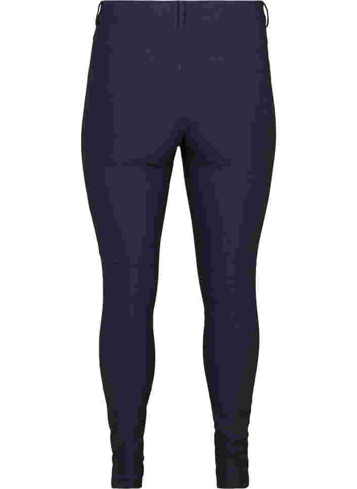 Tettsittende bukser med glidelåsdetaljer, Night Sky, Packshot image number 1