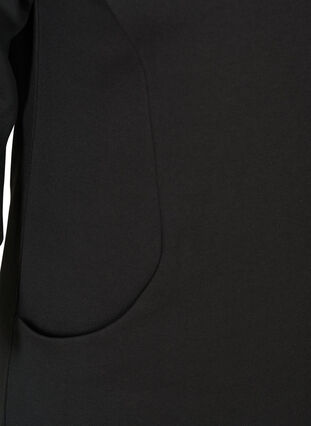 Hettekjole i bomull med lommer og A-form, Black, Packshot image number 3