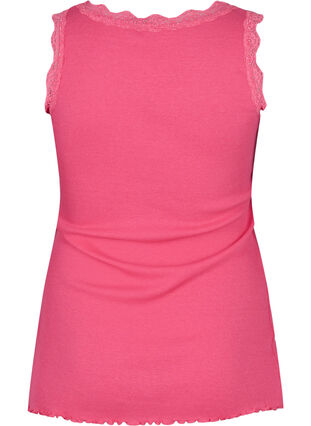 Topp med blondekant, Hot Pink, Packshot image number 1