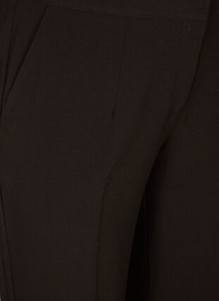 Klassiske bukser med vide ben, Black, Packshot image number 2