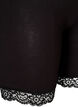 Sykkelshorts med blondekant, Svart, Packshot image number 2