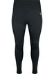 Treningstights med fleece f&ocirc;r, Svart, Packshot image number 0