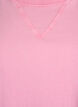 Boxy t-skjorte i økologisk bomull, Rosa, Packshot image number 2