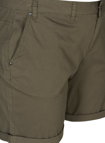 Shorts i bomull med lommer, Tarmac, Packshot image number 2
