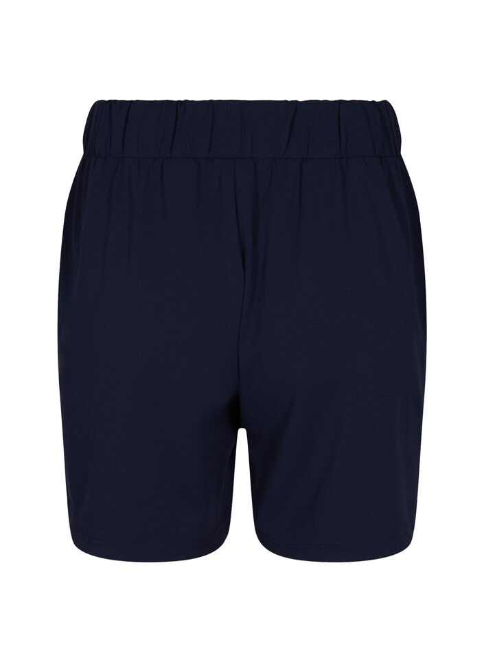 Shorts med lommer og l&oslash;s passform, Bl&aring;, Packshot image number 1