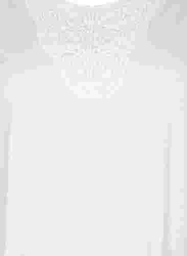 Ermeløs topp av bomull, Bright White, Packshot image number 2
