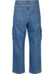 Cargo-jeans med høy midje, Blue Denim, Packshot image number 1