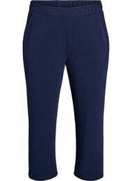 Loose fit bukser med 7/8 lengde, Navy Blazer Solid