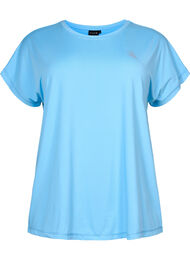 Kortermet trenings T-skjorte, Alaskan Blue