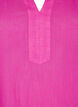 Bomullstunik med V-hals, Rosa, Packshot image number 2