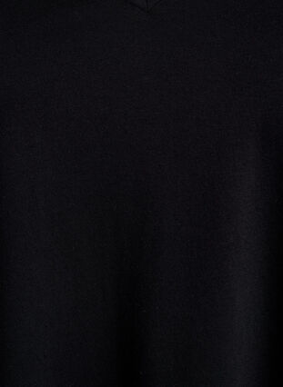 Zizzi FLASH - 2-pakke t-skjorter med v-hals, Black/Black, Packshot image number 2