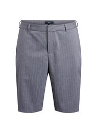 Pinstripe Bermuda-shorts med Loose fit, Gr&aring;