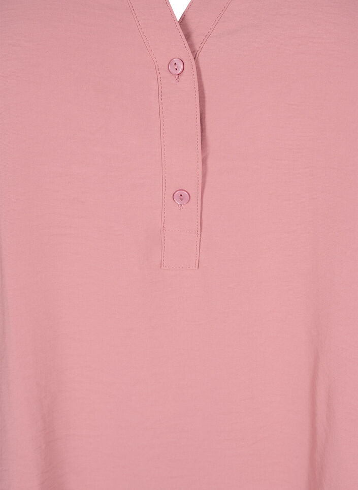 FLASH - Skjortebluse med lange ermer, Rosa, Packshot image number 2