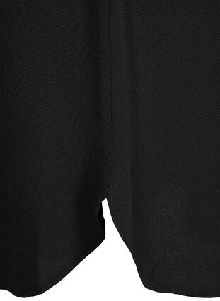 Kjole med blonder i midjen, Black, Packshot image number 3