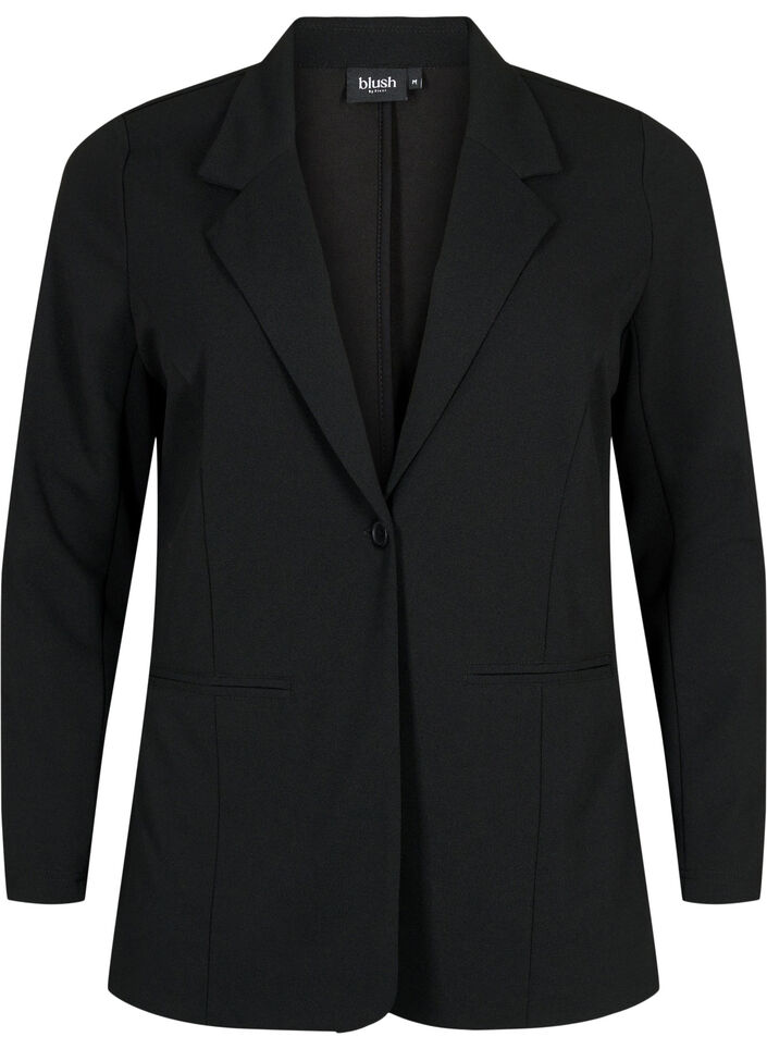 Blazer med lommer, Black, Packshot image number 0
