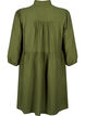 Knelang kjole med broderi og 3/4-ermer, Winter Moss, Packshot image number 1