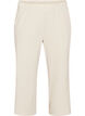 L&oslash;se bukser med 7/8 lengde, Beige, Packshot image number 0