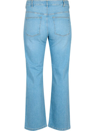  Gemma jeans med høy midje og rett passform, Light blue, Packshot image number 1