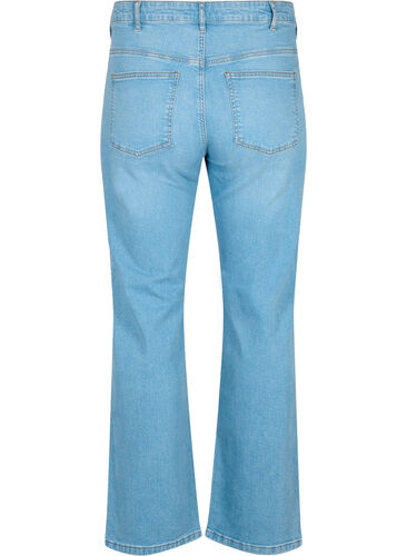  Gemma jeans med høy midje og rett passform , Light blue, Packshot image number 1
