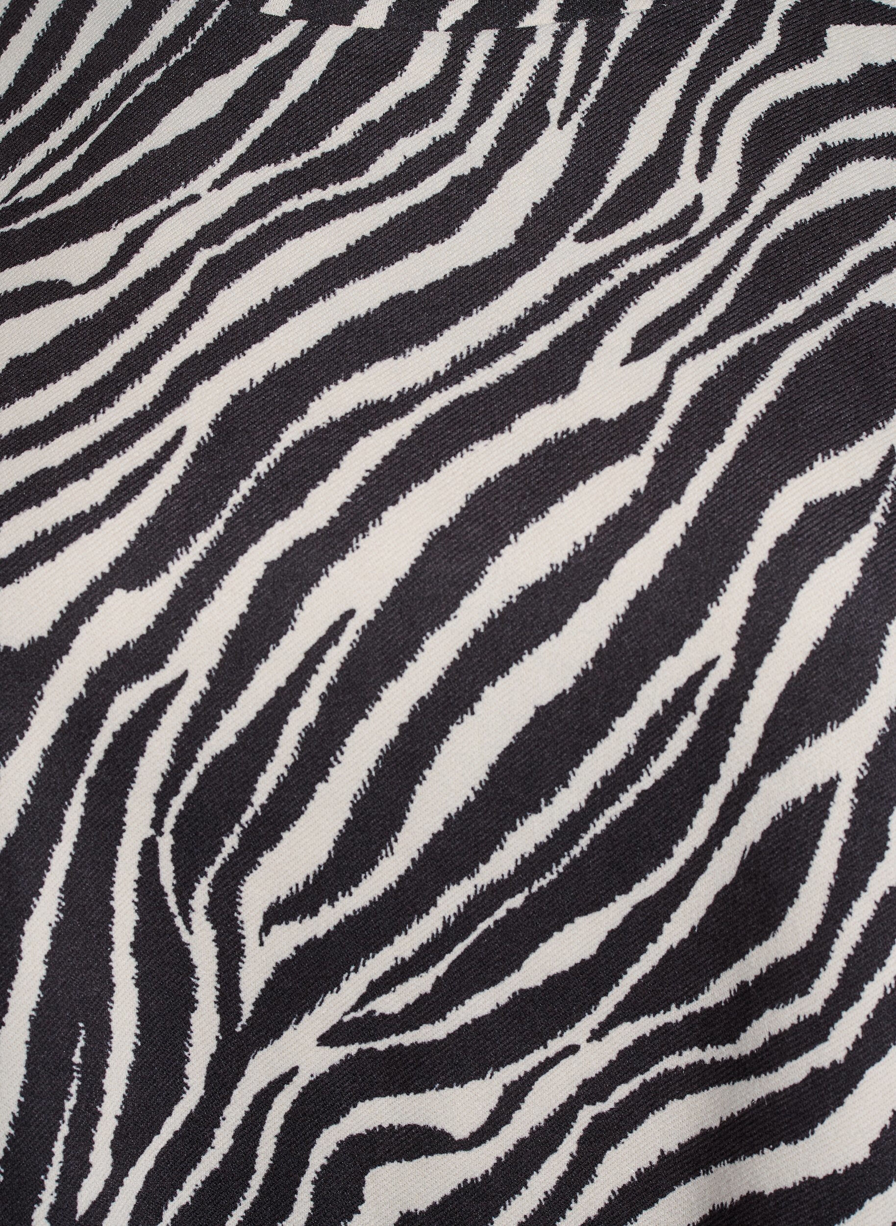 Zizzi Kort A-linjekjole med 7/8 ermer, Svart, Packshot image number 2