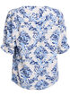 Skjortebluse med 1/2 ermer, Beige, Packshot image number 1
