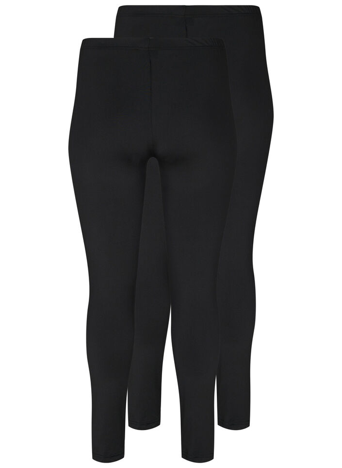 2-pack basis leggings, Svart, Packshot image number 1