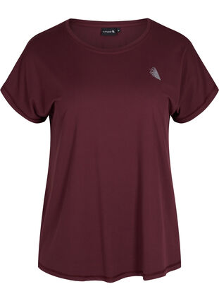 Ensfarget t-skjorte til trening, Sassafras, Packshot image number 0