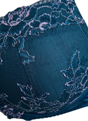 Zizzi Bøyle-BH med blonder og polstrede skåler, Reflecting Pond, Packshot image number 2