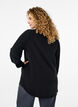 FLASH - Skjortebluse med lange ermer, Svart, Model image number 2