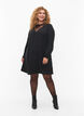 Kjole med blondedetaljer, Black, Model image number 2