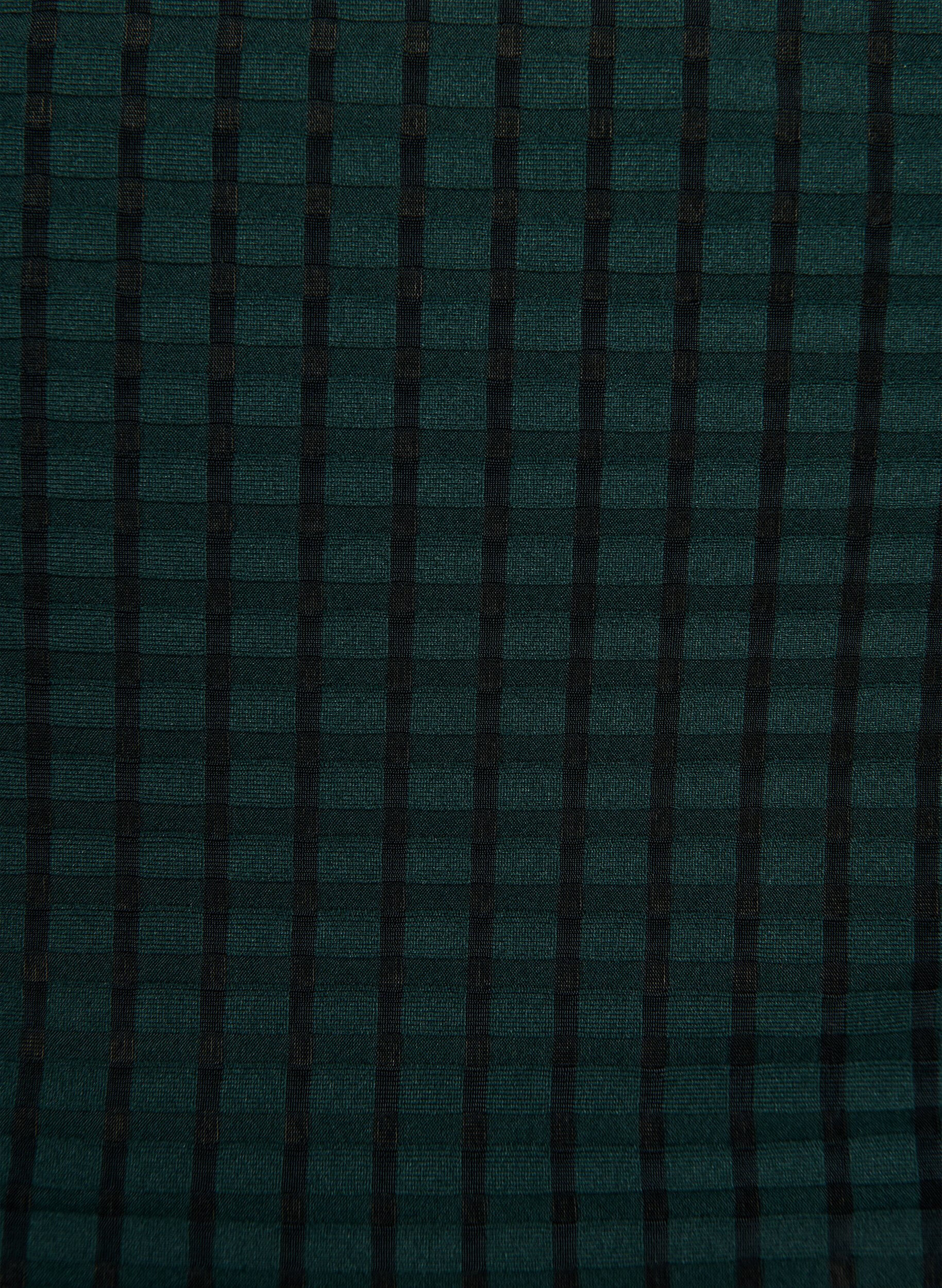 Zizzi Rutete bikinibukser med h&oslash;y midje og tai snitt, Gr&oslash;nn, Packshot image number 2