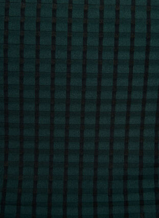 Zizzi Rutete bikinibukser med høy midje og tai snitt, Grønn, Packshot image number 2