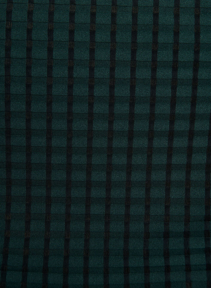 Rutete bikinibukser med høy midje og tai snitt, Grønn, Packshot image number 2