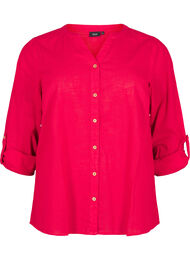 Bomullsbluse med V-hals, Salsa