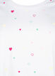T-skjorte i økologisk bomull med hjerter, White Heart Emb., Packshot image number 2