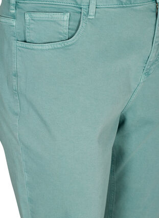 Mom fit Mille jeans i bomull, Chinois Green, Packshot image number 2