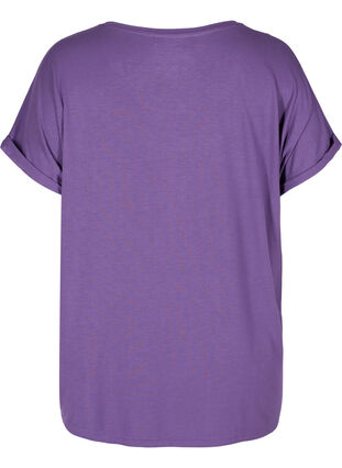 T-skjorte i viskosemiks, Loganberry, Packshot image number 1