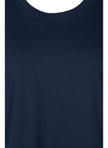 Bomullsbluse med brede 2/4-ermer, Night Sky, Packshot image number 2