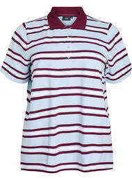 Kortermet poloskjorte, Niagara Mist Stripe