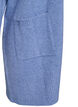 Ribbestrikket cardigan med lommer, Blå, Packshot image number 3