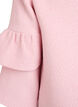 Boucl&eacute;-jakke med rysjedetaljer, Rosa, Packshot image number 4