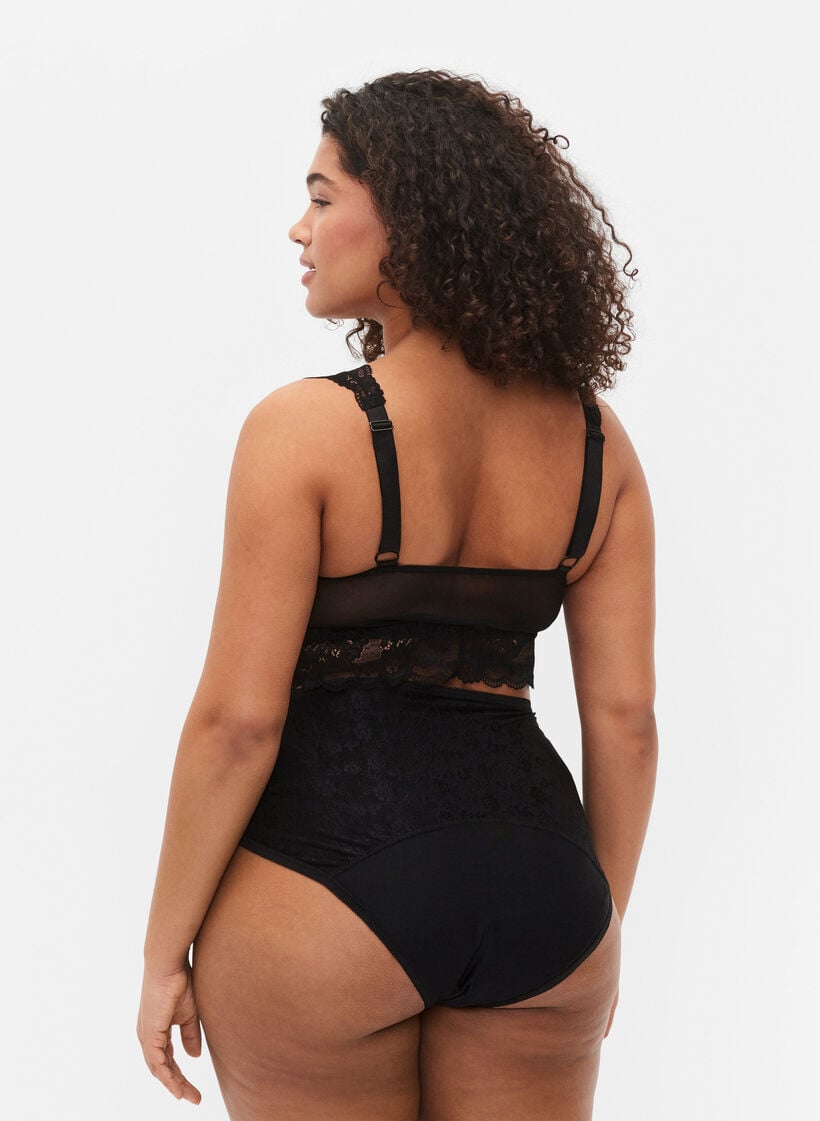 Menstruse med blonder, Black/lace, Model image number 1