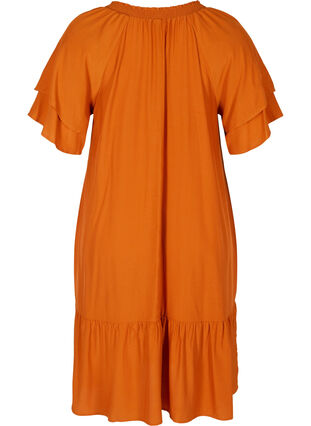 Kortermet kjole med A-form og lommer, Autumnal, Packshot image number 1