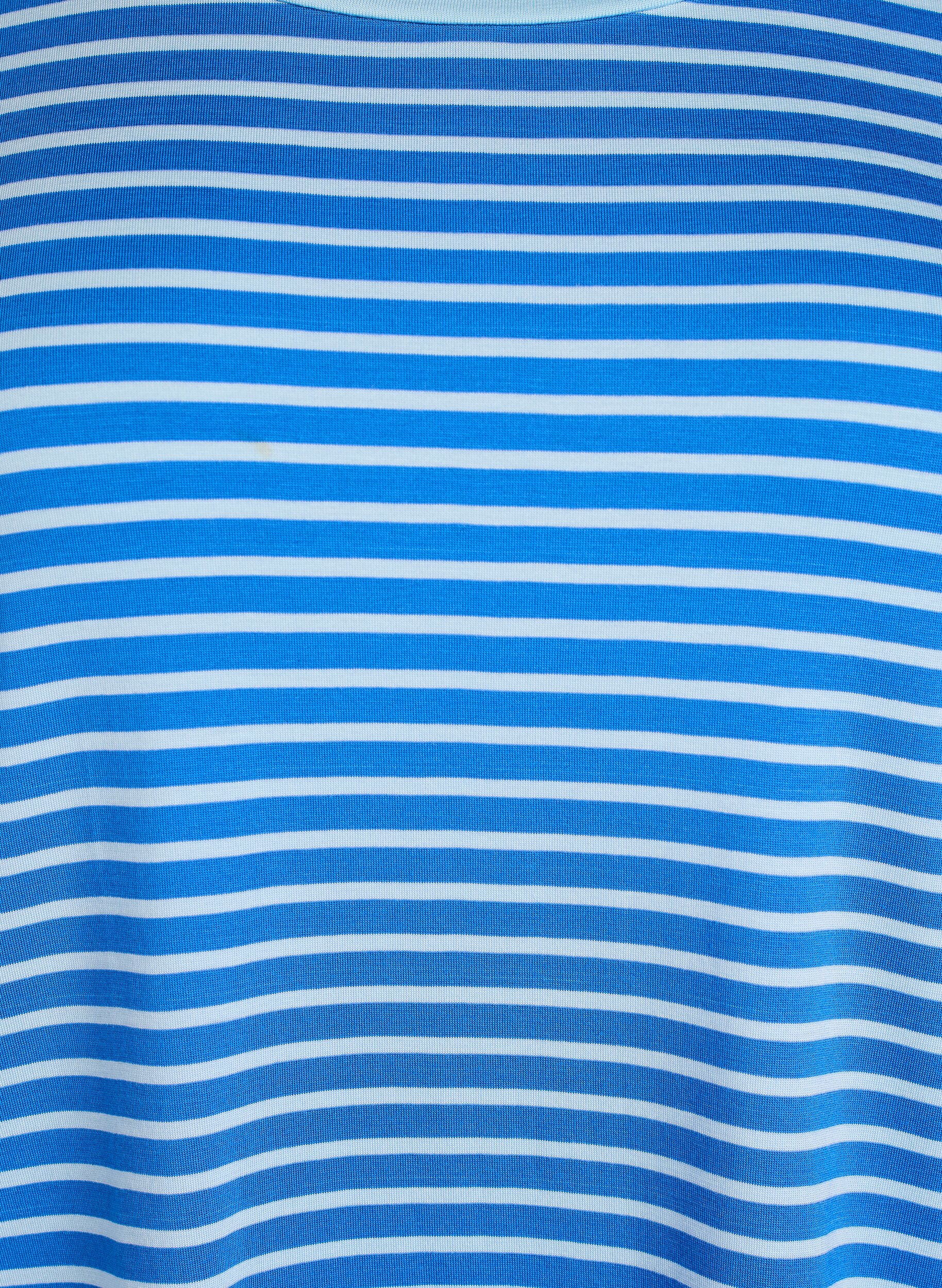 ZizziT-skjorte med TENCEL&trade; Lyocell og striper, Bl&aring;, Packshot image number 2