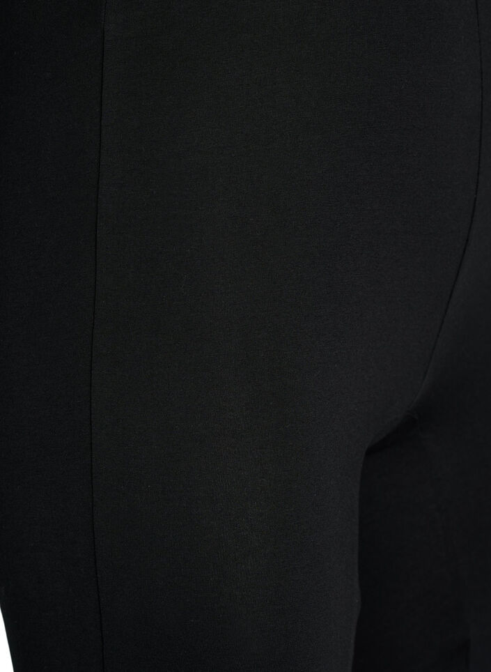 Bomullstruser med lange ben, Svart, Packshot image number 2