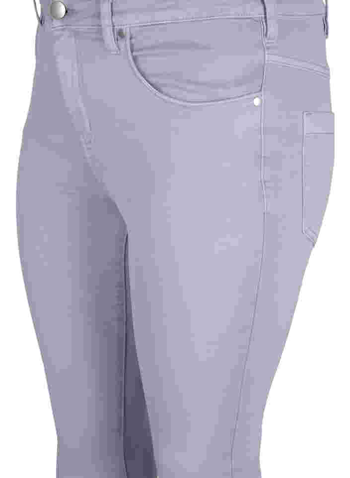 Super slim Amy jeans med høyt liv, Lavender, Packshot image number 2