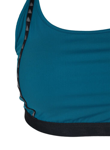 Sports-BH med mesh på ryggen, Deep Teal, Packshot image number 2